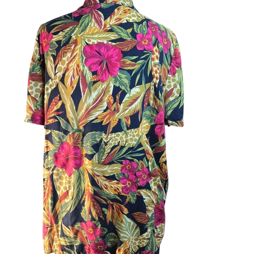 Requirements Tropical Leaf Print Shirt - Picture 4 of 9
